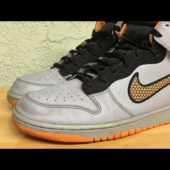 Size‎ 12 - Nike Dunk High “Superhuman” Orange Grey Black - Picture 5 of 10